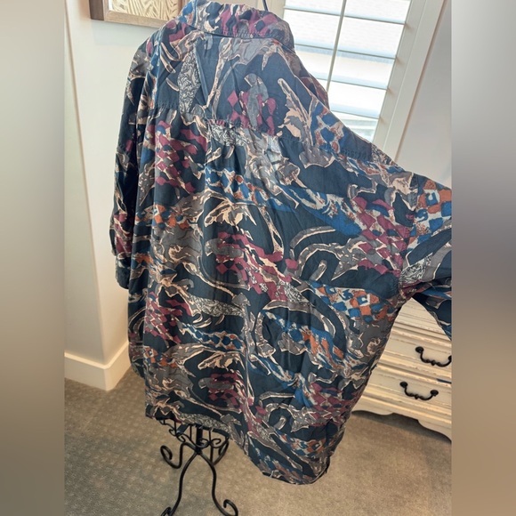 Men’s 100% Silk button up size XL - Picture 5 of 9